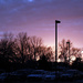 Sunset over a parking lot by rhoing