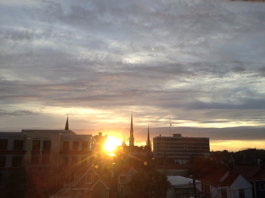 Sunset, Downtown Charleston, SC by congaree