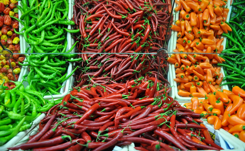 Chillies, Chillies, Chillies by andycoleborn
