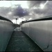Walking Over The Basford Tram & Train Bridge 2 by phil_howcroft