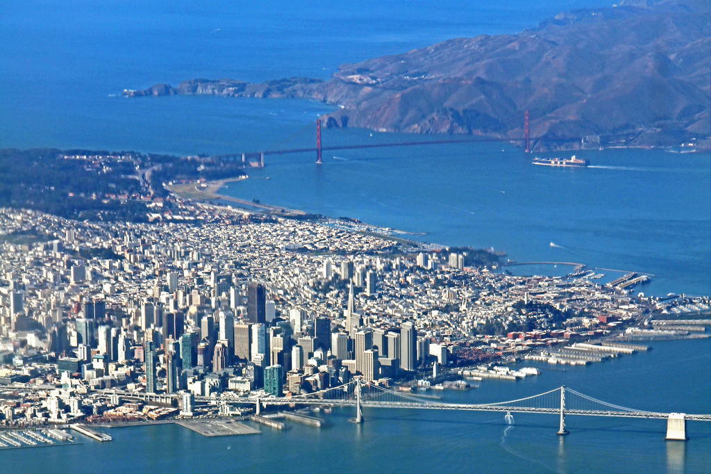 San Francisco at 10,000 ft by hjbenson