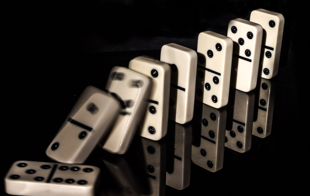 Linear inertia... one moves... domino effect by aecasey