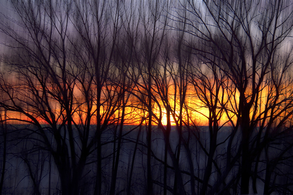 Sunrise over Lake by pdulis