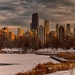 Winter's Golden Hour from Lincoln Park Zoo by taffy
