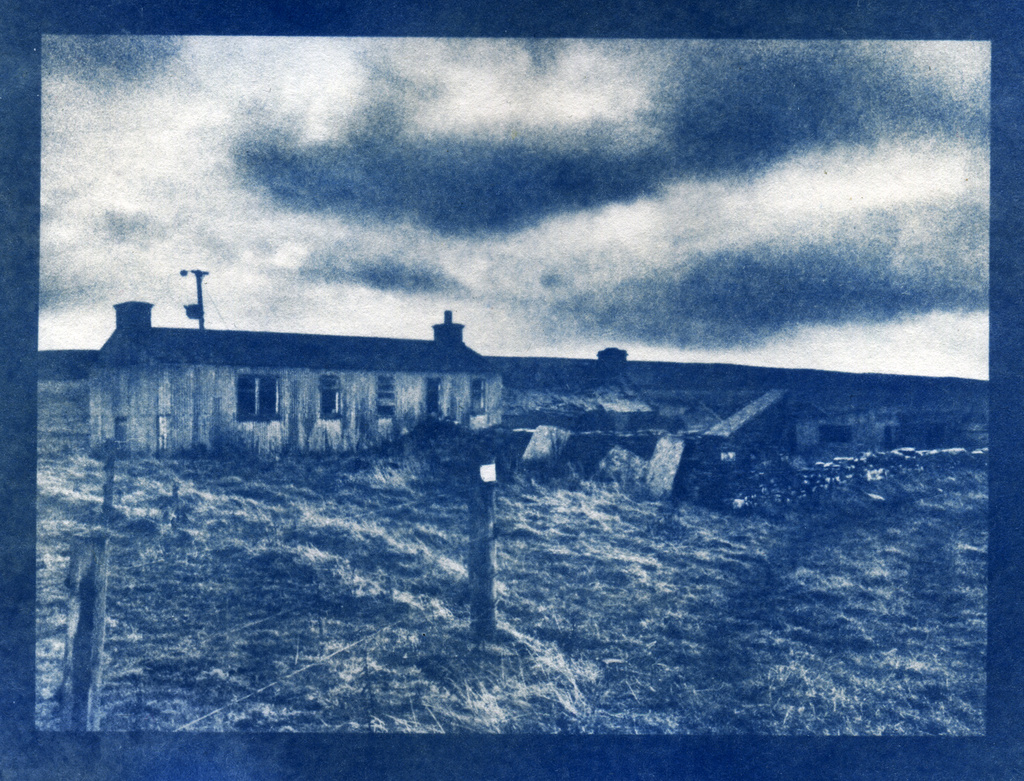 cyanotype cottage by ingrid2101