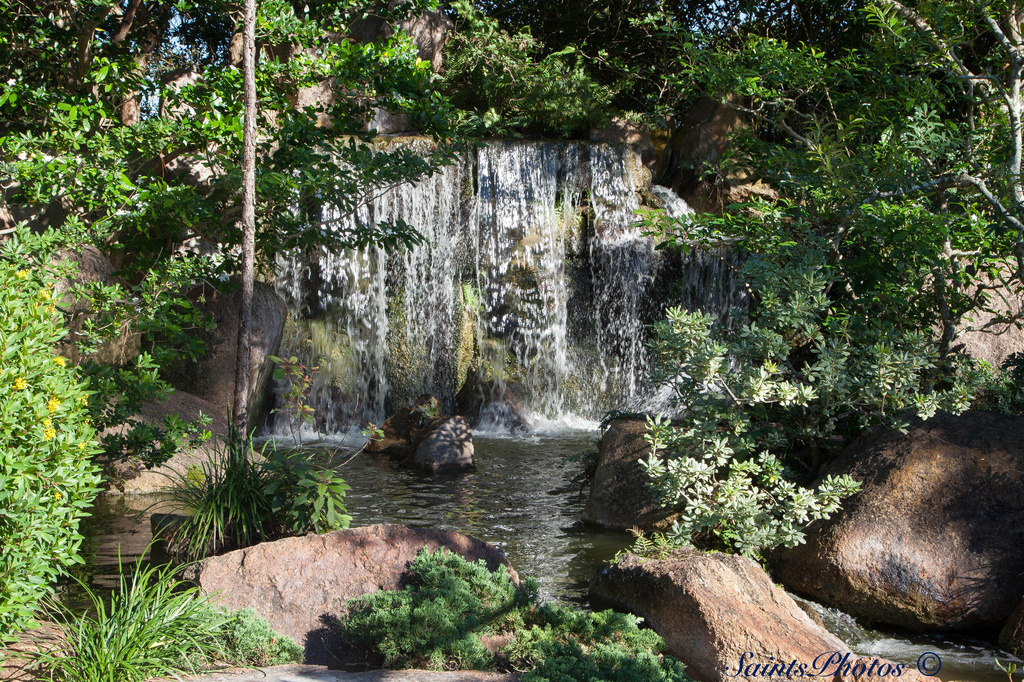 Morikami Gardens waterfall by stcyr1up