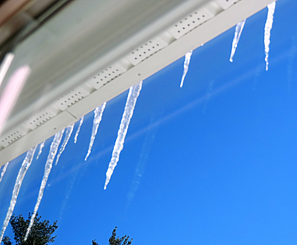 The icicles are glowing! by homeschoolmom