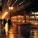 Walking Up Wabash on a Wet Chicago Night by taffy