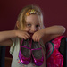 Emily so happy with her first ballerina shoes. by gosia