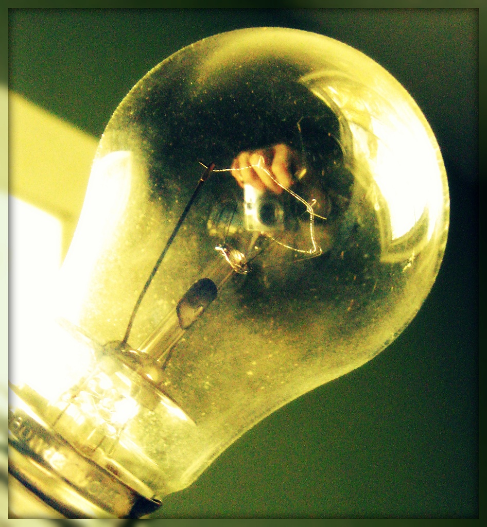 Creepy Hand in a Lightbulb by olivetreeann