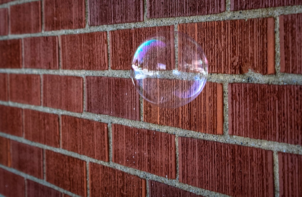 Bubble in the air by mittens