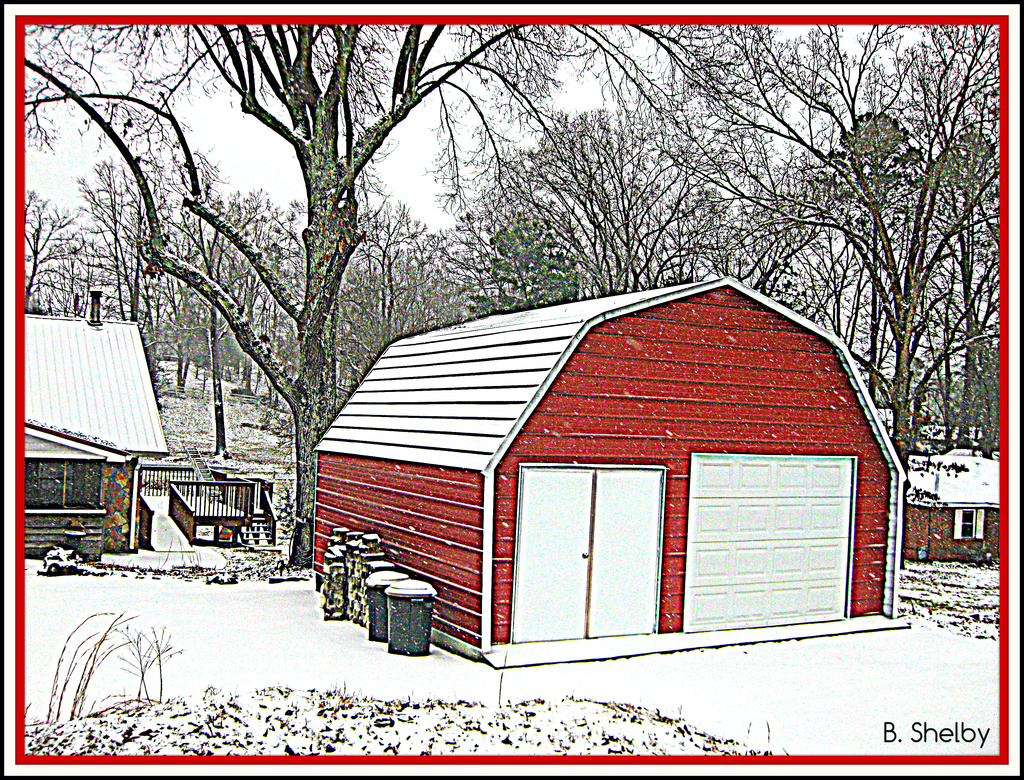 Red Shed by vernabeth