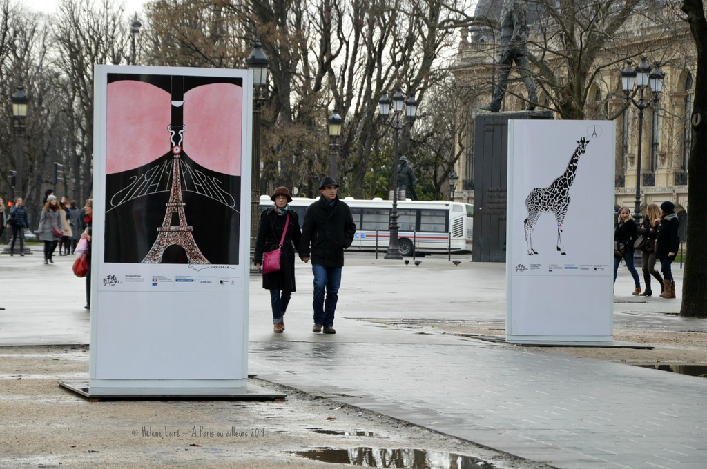 Paris celebrates the graphism on the Champs Elysees by parisouailleurs