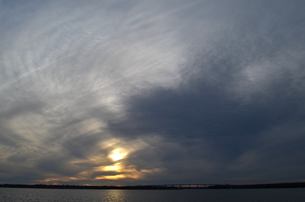 Sunset, The Battery and Charleston Harbor, Charleston, SC by congaree