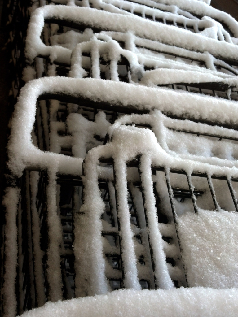 Snow on Shopping Carts by houser934