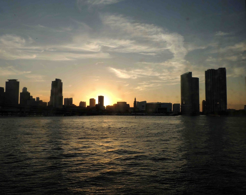 Sun Setting on Miami by sunnygreenwood