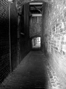3rd Feb 2014 - An old alley in B+W