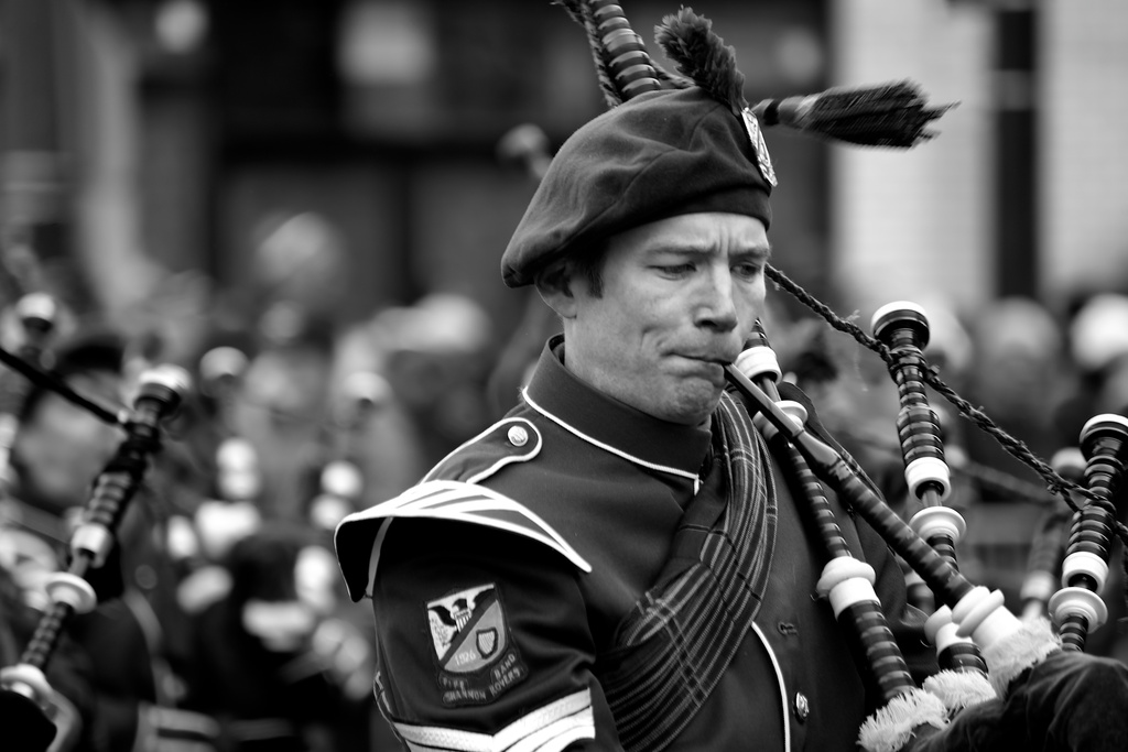 Bagpiper at the Lunar New Year Parade by taffy