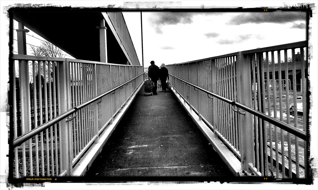 Another Walking over Basford Bridge Picture by phil_howcroft