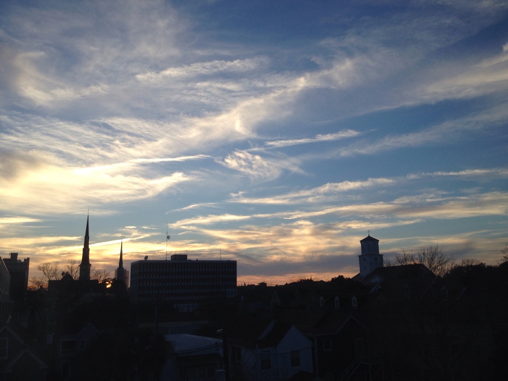 Downtown Charleston sunset by congaree