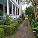 Charleston porch and garden in winter by congaree