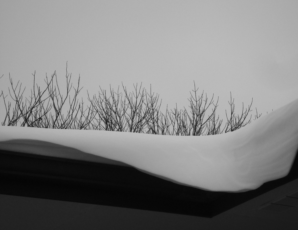 Composition in snow and overhang 2 by mcsiegle
