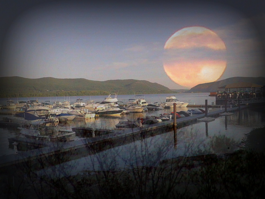 Moon Over the Marina by grammyn