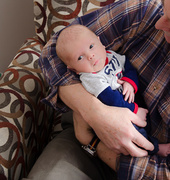 8th Feb 2014 - Carter in the arms of his Great Uncle Don