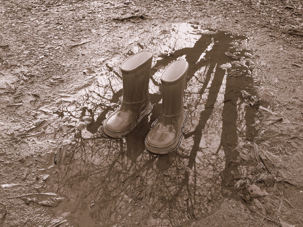 Boots in Mud by fishers