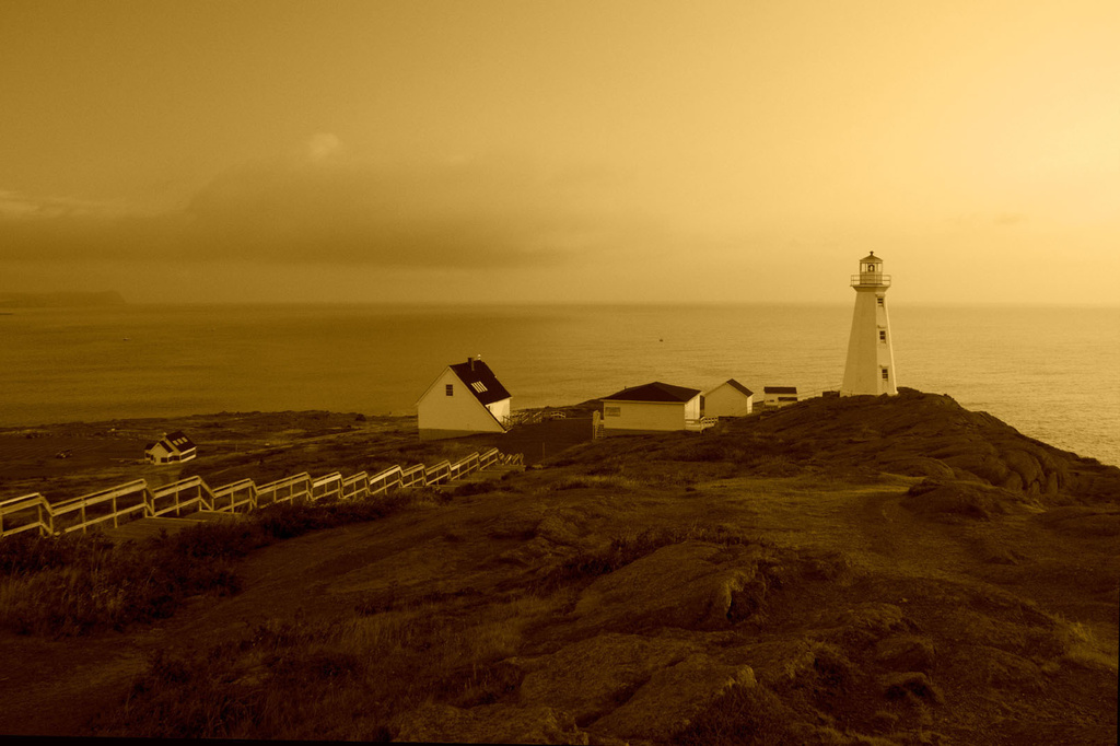 Golden Lighthouse Sunrise by pdulis