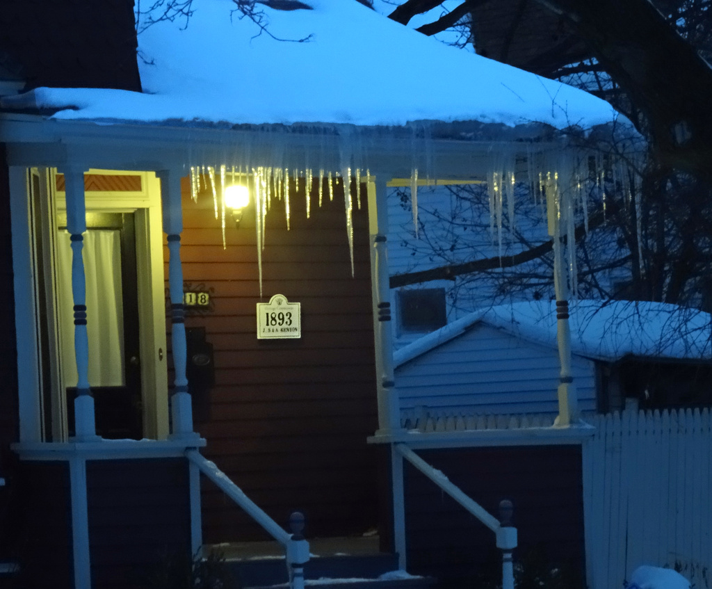 Day 253 Icicles porch by rminer