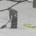 Neighbor Shoveling Snow 2-12 by sfeldphotos