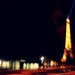 Eiffel tower from the car by parisouailleurs