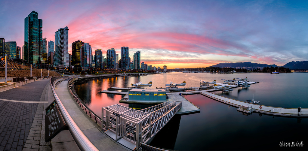 Coal Harbour Sunset by abirkill