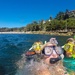 My snorkelling family by goosemanning