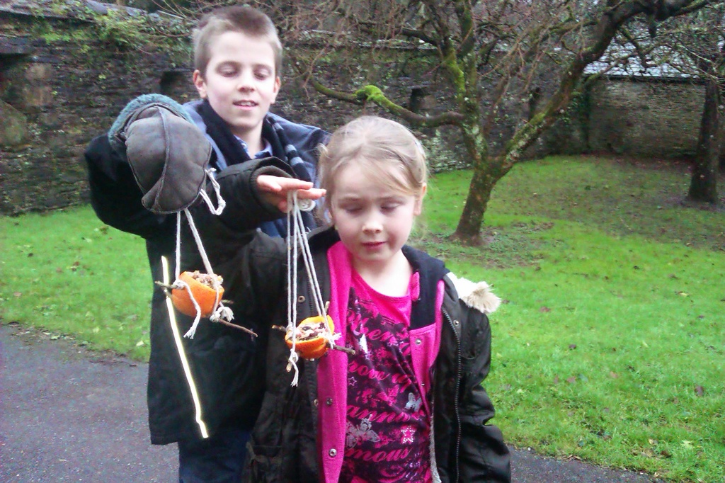 We made Orange bird feeders by jennymdennis