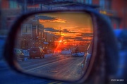 17th Feb 2014 - Rear View Sunset