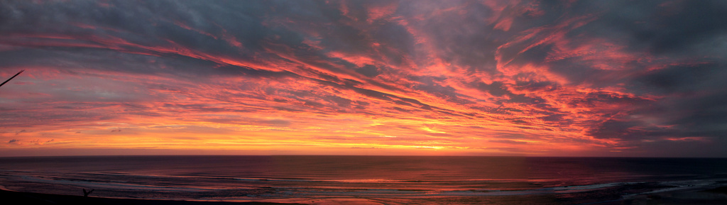 Sunset panorama by rustymonkey