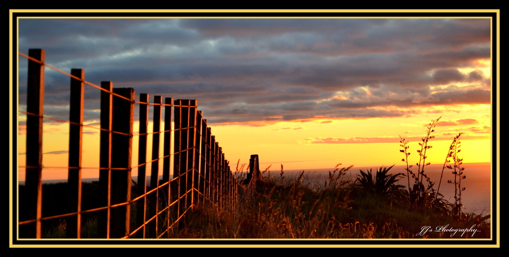 Sunset fence by julzmaioro