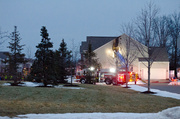20th Feb 2014 - Fire in the neighborhood tonite