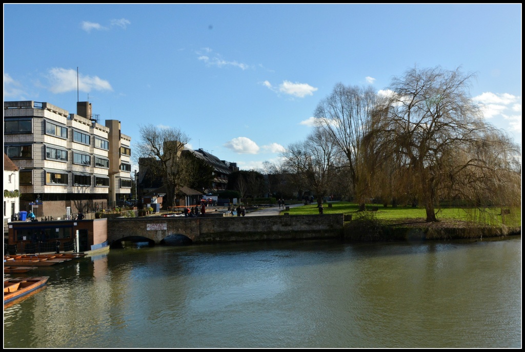 Blue skies over the Cam by rosiekind