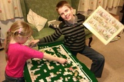 19th Feb 2014 - Helping with a jigsaw 