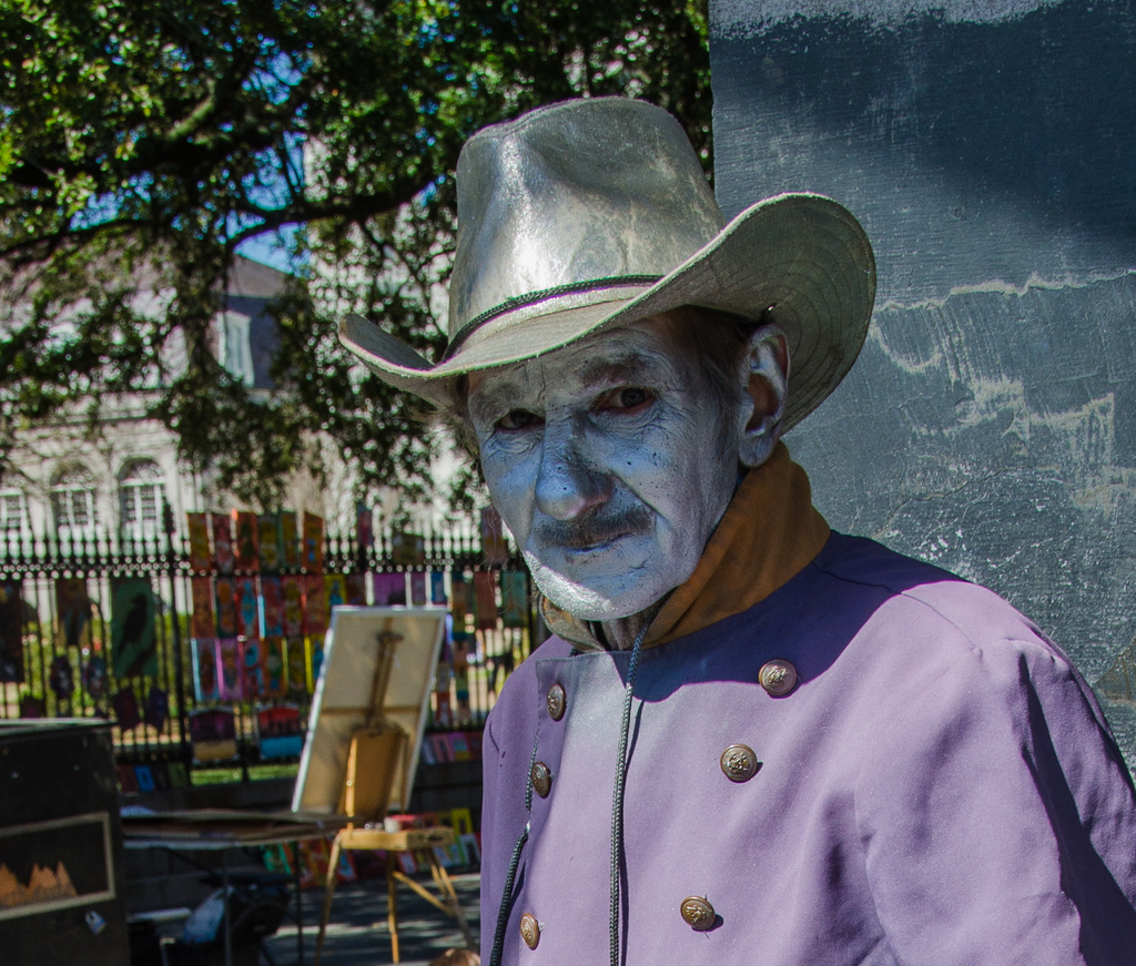 A Face of Mardi Gras in New Orleans by kathyladley