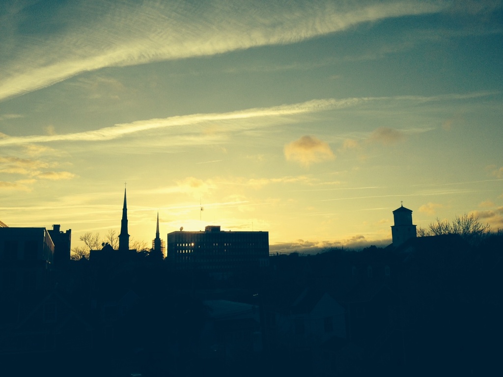 Sunset over downtown Charleston, SC by congaree