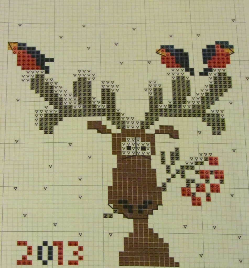 Cross Stitch Moose by juletee