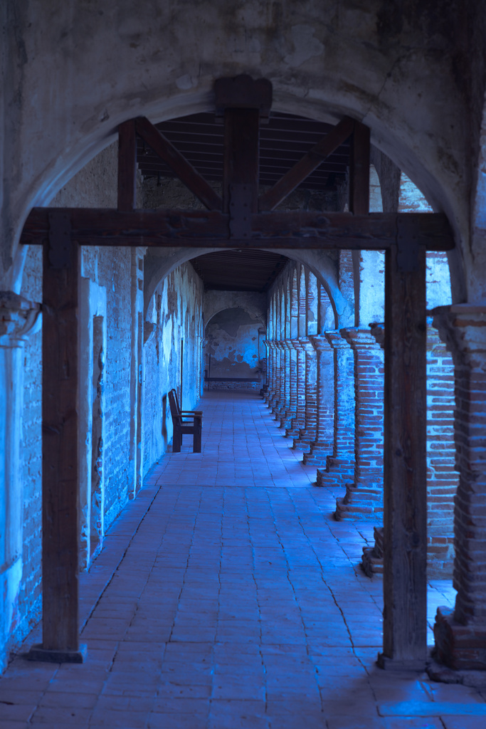 Corridor at Mission San Juan Capistrano by stray_shooter