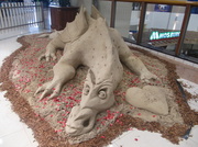 24th Feb 2014 - Sand sculptered dragon.