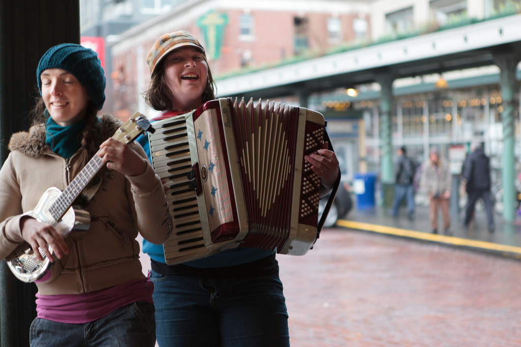 Buskers At The Market by seattle