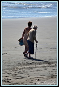 25th Feb 2014 - Never too old for a walk on the beach...