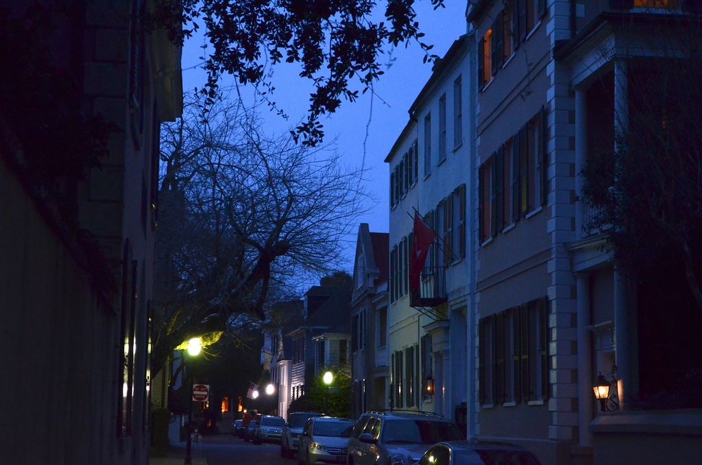 Early evening, Charleston historic district by congaree